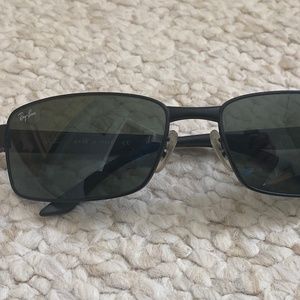 Ray-Ban RB3272 006 Rectangular Black Full Rim Mens Frames Sunglasses